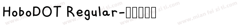 HoboDOT Regular字体转换